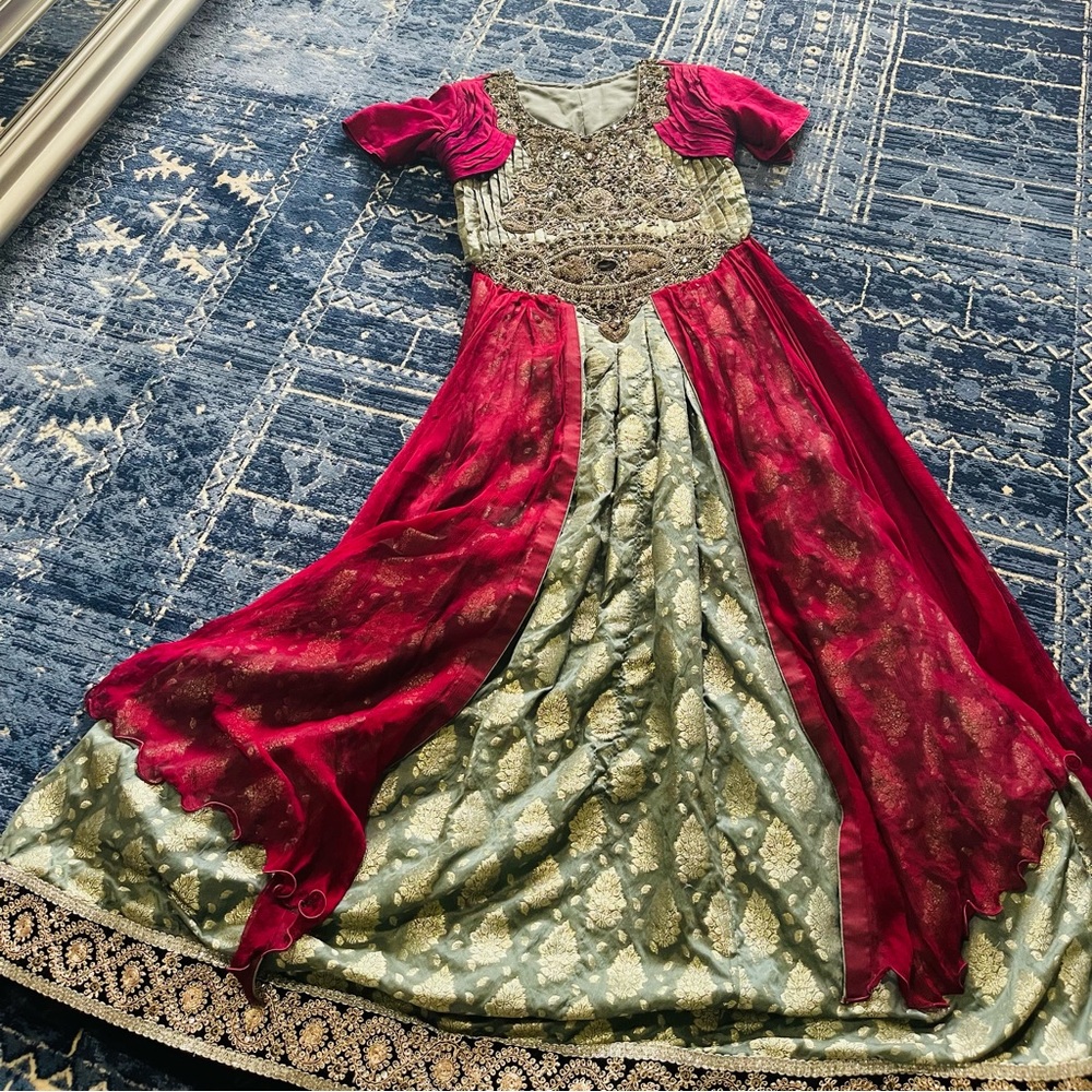 Maxi Pakistani Indian eid party wedding Sana Safinaz Maria b girls